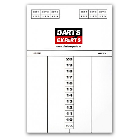 Schrijfbord darten - Darts Experts