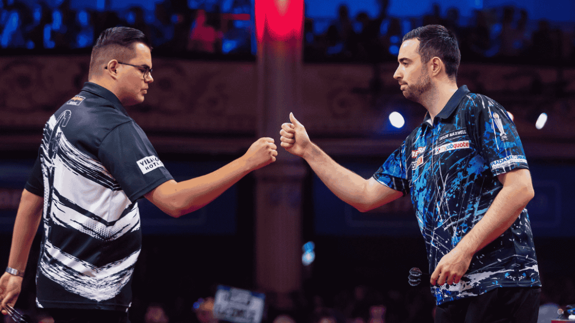 Gian van Veen en Luke Humphries